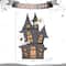 Glitzhome® 61.75"H Lighted Halloween 2D Haunted House Outdoor Decor
